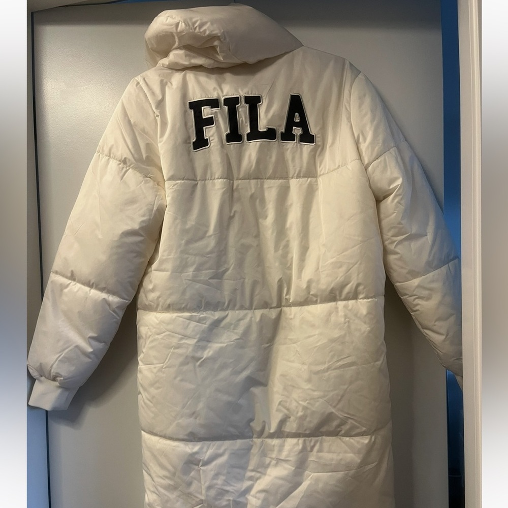 FILA Women's White Puffer Jacket